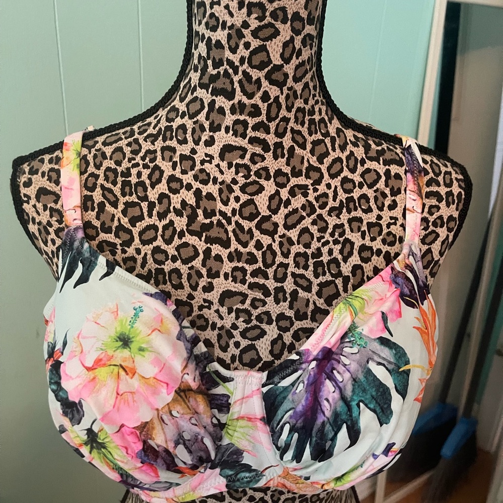 Bikini Full Cup Underwire Adjustable Strap 2 Pc - image 3